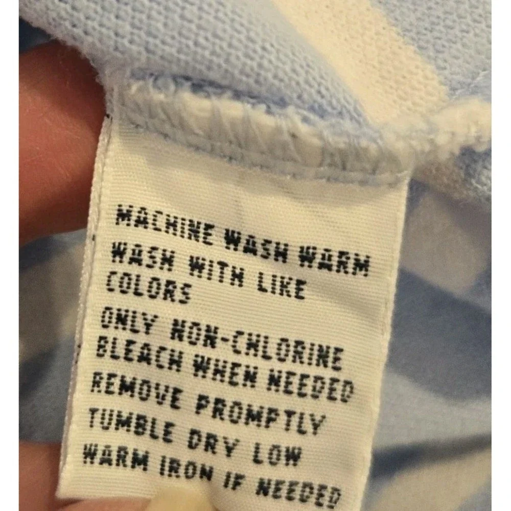 Polo By Ralph Lauren Men's Short Sleeve  Casual‎ Light Blue White Stripes 3XB
